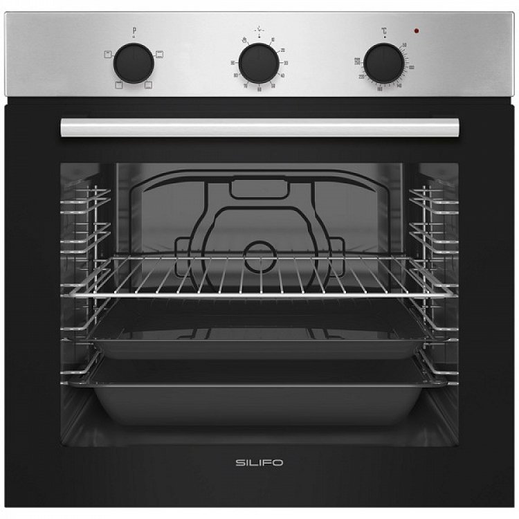 Σετ SILIFO SF6850BOI & SF6821HV4 & SF6665 Φούρνος 83lt, Κεραμική Εστία & Απορροφητήρας 93621 (4 Έτη Εγγύηση)