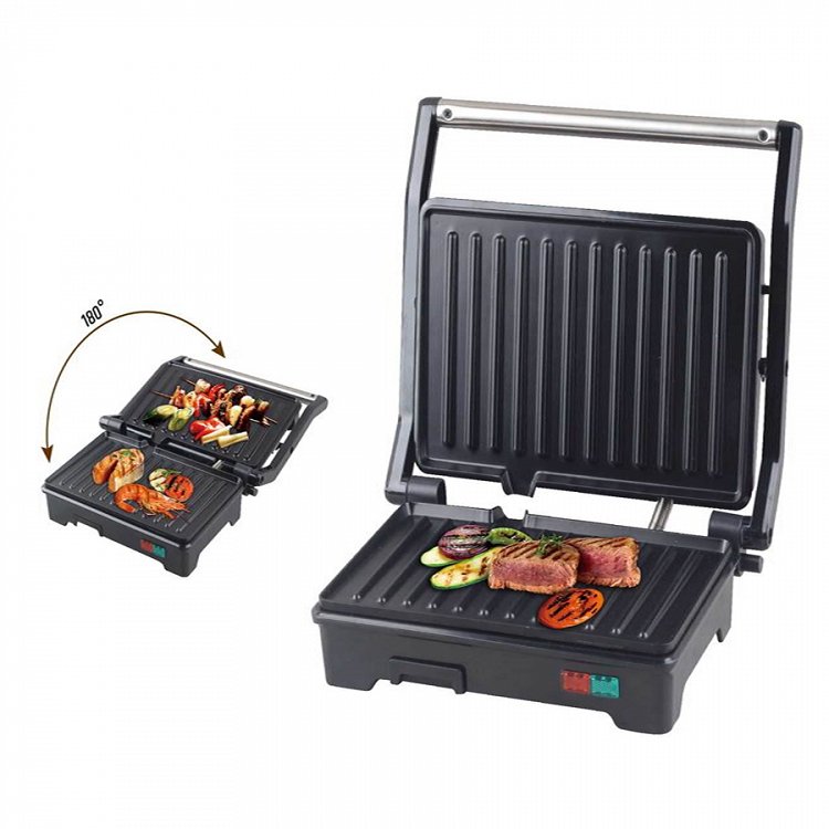 MULTIHOME SLG5002 Τοστιέρα με Grill Πλάκες 750W Inox