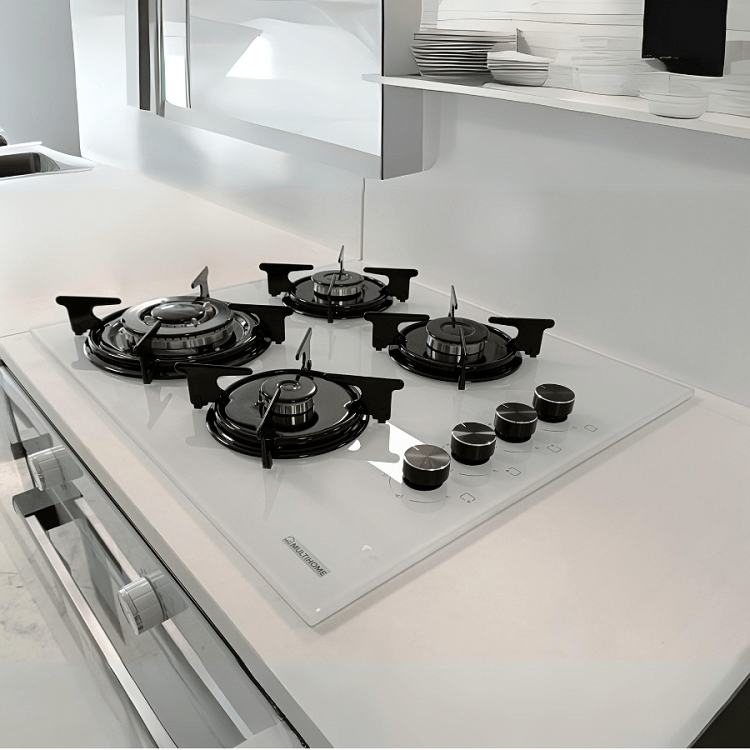 MULTIHOME MH-6108 Εστία Υγραερίου 60cm Λευκή