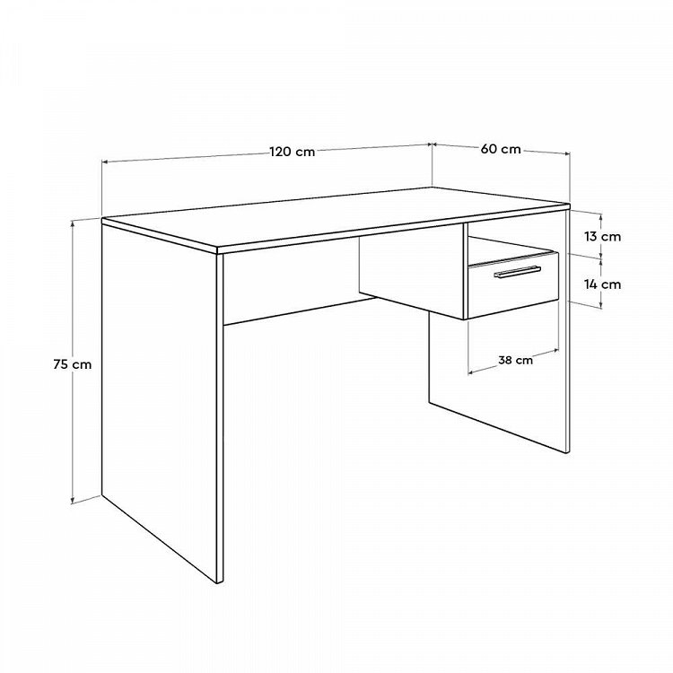 Γραφείο Concept sonoma 120x60x75 CMS-510-SS-1
