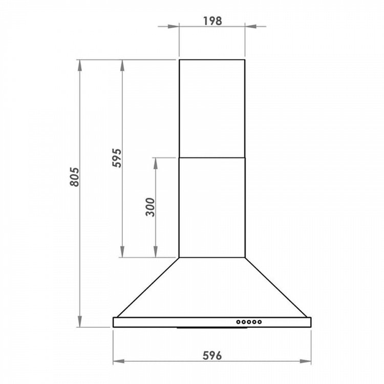 KUMTEL DP6-X Απορροφητήρας Καμινάδα 60cm Inox