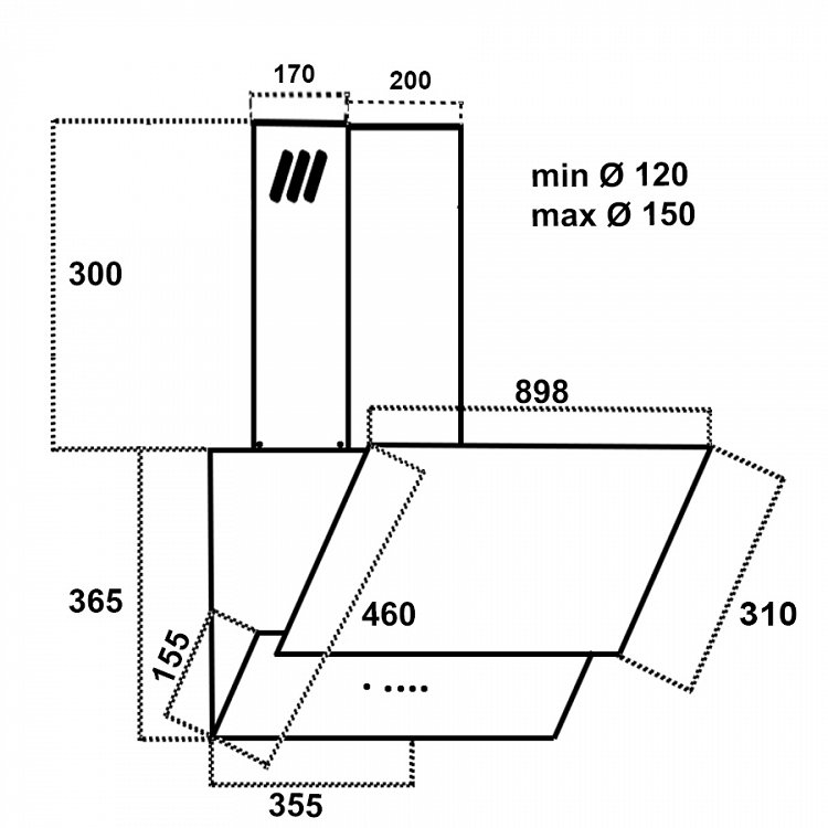 Σετ MULTIHOME MH-6060 & MH-6141 & MH-6601 Φούρνος, Εστία Domino Αερίου & Απορροφητήρας 76066