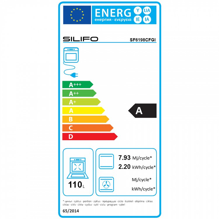SILIFO SF6198CFGI Κουζίνα Υγραερίου 90cm Inox 82x90x59 110lt (4 Έτη Εγγύηση)