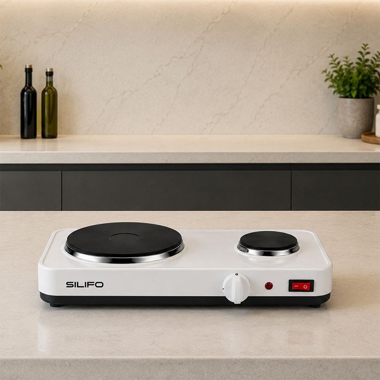 SILIFO SF6644 Εμαγιέ Εστία Λευκή 1950W
