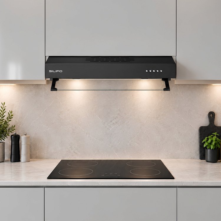 SILIFO SF6682 Απορροφητήρας Ελεύθερος 60cm Μαύρο 2 Μοτέρ