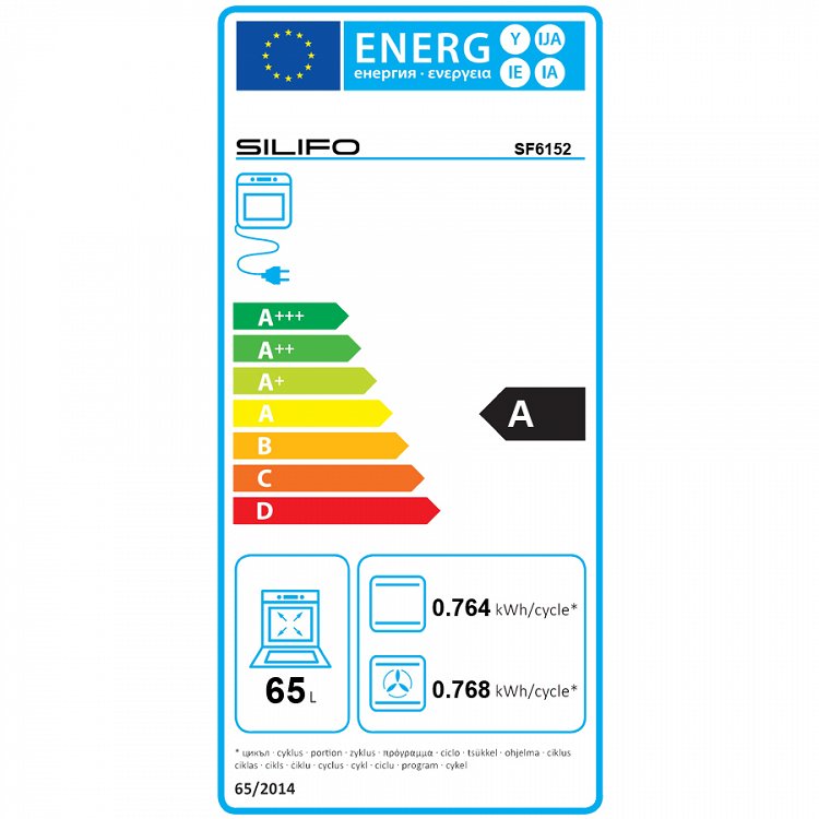 SILIFO SF6152 Ηλεκτρική Κουζίνα 60cm με Εμαγιέ Εστίες Λευκό Μαύρο (4 Έτη Εγγύηση)