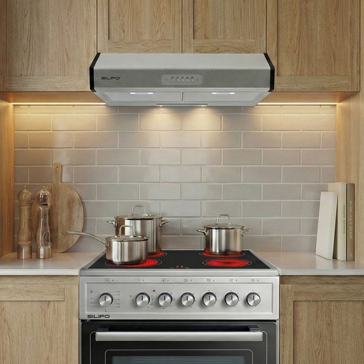 SILIFO SF6163 Κεραμική Κουζίνα 60cm Inox με 9 Λειτουργίες