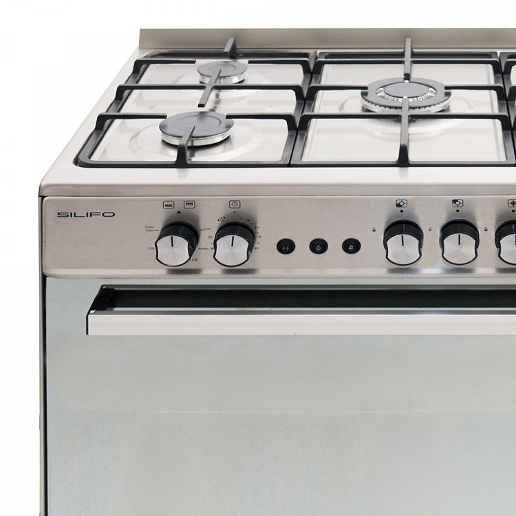 SILIFO SF6198CFGI Κουζίνα Υγραερίου 90cm Inox 82x90x59 110lt