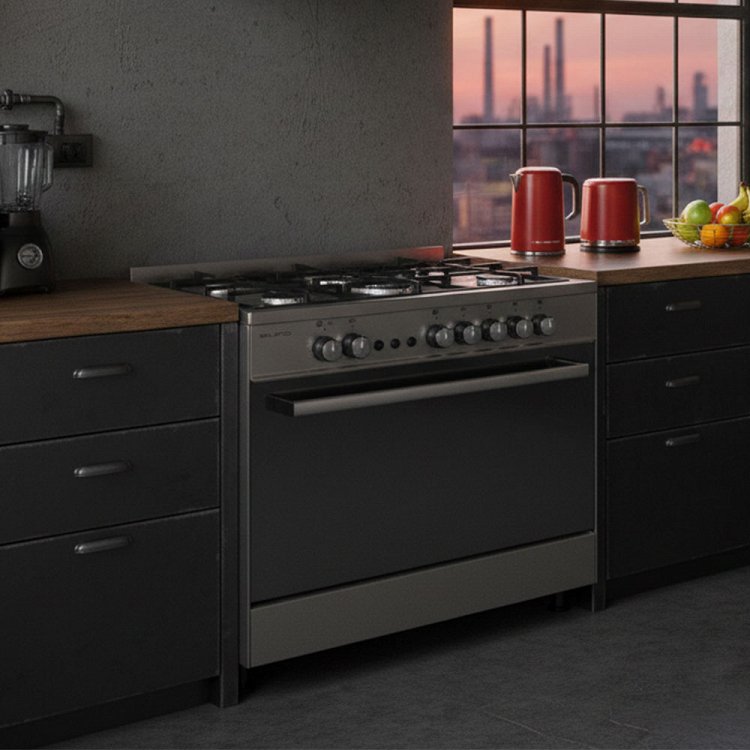 SILIFO SF6198CFGI Κουζίνα Υγραερίου 90cm Inox 82x90x59 110lt