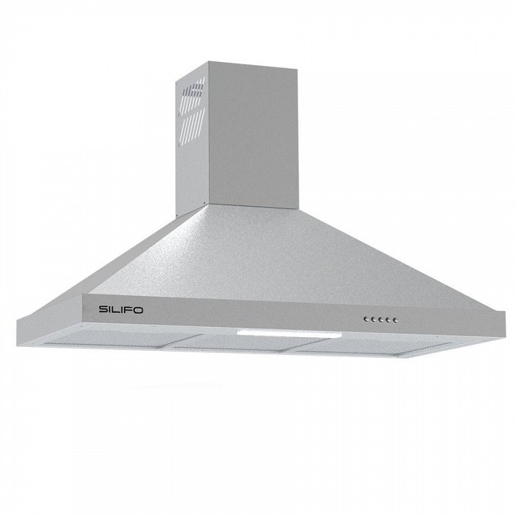 SILIFO SF6618 Απορροφητήρας Καμινάδα 90cm Inox (4 Έτη Εγγύηση)
