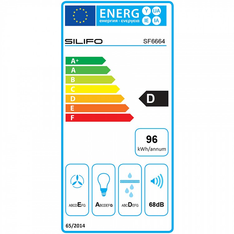 SILIFO SF6664 Απορροφητήρας Συρόμενος 60cm Λευκό (4 Έτη Εγγύηση)