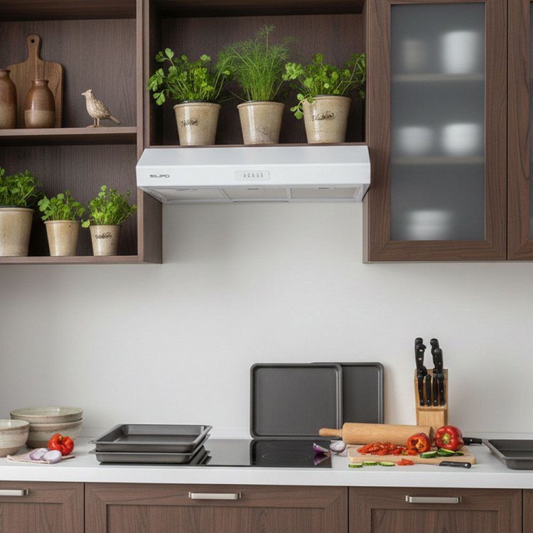 SILIFO SF6684 Απορροφητήρας Ελεύθερος 90cm Λευκό 2 Μοτέρ