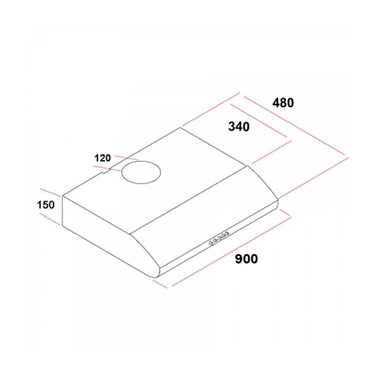 SILIFO SF6686 Απορροφητήρας Ελεύθερος 90cm Inox 2 Μοτέρ