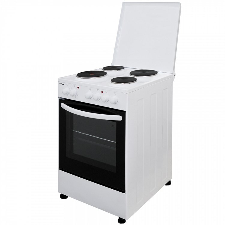 SILIFO SF6150CFEW Ηλεκτρική Κουζίνα 60cm με Εμαγιέ Εστίες Λευκό