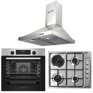 Σετ SILIFO SF6855BOI & SF6100 & SF6619 Φούρνος 76lt, Μικτή Εστία & Απορροφητήρας 93507 (4 Έτη Εγγύηση)