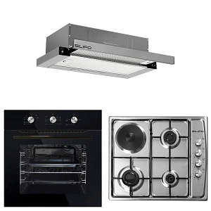 Σετ SILIFO SF6090 & SF6100 & SF6663 Φούρνος Υγραερίου, Εστία & Απορροφητήρας 93654