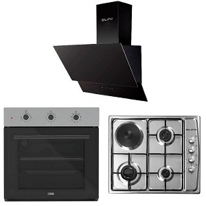 Σετ SILIFO SF6008 & SF6100 & SF6610 Φούρνος, Μικτή Εστία & Απορροφητήρας 92276