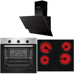 Σετ SILIFO SF6850BOI & SF6135 & SF6610 Φούρνος 83lt, Κεραμική Εστία & Απορροφητήρας 93469