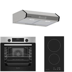 Σετ SILIFO SF6855BOI & SF6801HDV2 & SF6683 Φούρνος 76lt, Εστία Domino & Απορροφητήρας 93499 (4 Έτη Εγγύηση)