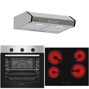 Σετ SILIFO SF6850BOI & SF6135 & SF6683 Φούρνος 83lt, Κεραμική Εστία & Απορροφητήρας 93468