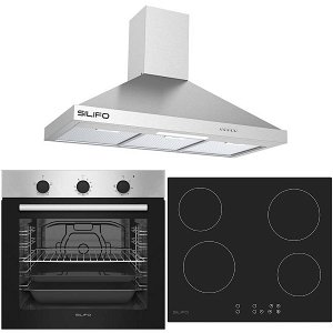Σετ SILIFO SF6850BOI & SF6821HV4 & SF6618 Φούρνος 83lt, Κεραμική Εστία & Απορροφητήρας 90cm 92040 (4 Έτη Εγγύηση)