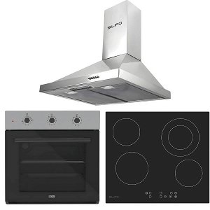 Σετ SILIFO SF6008 & SF6822HV5 & SF6619 Φούρνος, Κεραμική Εστία & Απορροφητήρας 92249