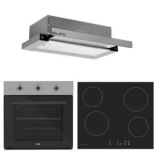 Σετ SILIFO SF6008 & SF6821HV4 & SF6663 Φούρνος, Κεραμική Εστία & Απορροφητήρας 92262