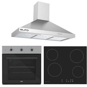 Σετ SILIFO SF6008 & SF6821HV4 & SF6618 Φούρνος, Εστία & Απορροφητήρας 92268