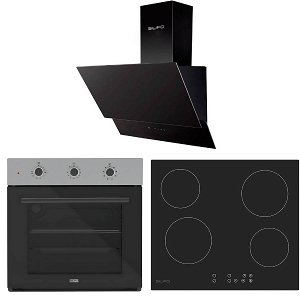 Σετ SILIFO SF6008 & SF6821HV4 & SF6610 Φούρνος, Κεραμική Εστία & Απορροφητήρας 92269