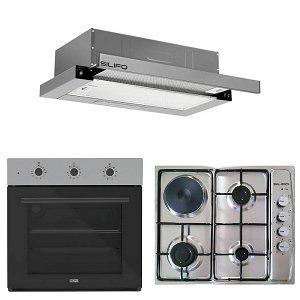 Σετ SILIFO SF6008 & SF6100 & SF6663 Φούρνος, Μικτή Εστία & Απορροφητήρας 92272
