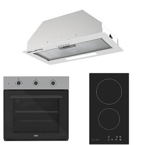 Σετ SILIFO SF6008 & SF6801HDV2 & SF6615 Φούρνος, Εστία Domino & Μηχανισμός Απορρόφησης 92278