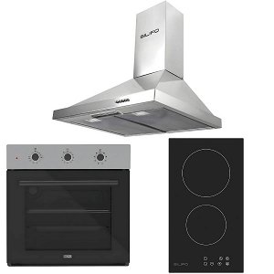 Σετ SILIFO SF6008 & SF6801HDV2 & SF6619 Φούρνος, Εστία Domino & Απορροφητήρας 92325