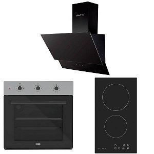 Σετ SILIFO SF6008 & SF6801HDV2 & SF6610 Φούρνος, Εστία Domino & Απορροφητήρας 92326
