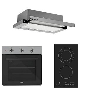 Σετ SILIFO SF6008 & SF6802HDV3 & SF6663 Φούρνος, Εστία Domino & Απορροφητήρας 92330