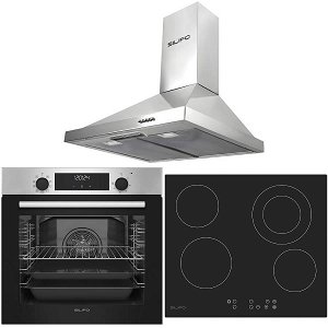 Σετ SILIFO SF6855BOI & SF6822HV5 & SF6619 Φούρνος 76lt, Κεραμική Εστία & Απορροφητήρας 93474 (4 Έτη Εγγύηση)