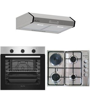 Σετ SILIFO SF6850BOI & SF6100 & SF6683 Φούρνος 83lt, Μικτή Εστία & Απορροφητήρας 93616 (4 Έτη Εγγύηση)