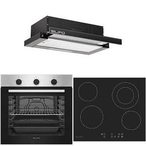 Σετ SILIFO SF6850BOI & SF6822HV5 & SF6665 Φούρνος 83lt, Κεραμική Εστία & Απορροφητήρας 93618 (4 Έτη Εγγύηση)