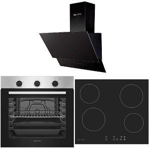 Σετ SILIFO SF6850BOI & SF6821HV4 & SF6610 Φούρνος 83lt, Κεραμική Εστία & Απορροφητήρας 93622 (4 Έτη Εγγύηση)