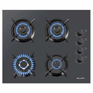 SILIFO SF6107 Εστία Υγραερίου 60cm Μαύρη (4 Έτη Εγγύηση)