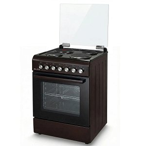 SILIFO SF6148 Ηλεκτρική Κουζίνα 60cm με Εμαγιέ Εστίες Καφέ (4 Έτη Εγγύηση)