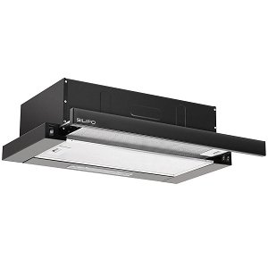 SILIFO SF6665 Απορροφητήρας Συρόμενος 60cm Μαύρο (4 Έτη Εγγύηση)