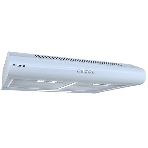 SILIFO SF6710ACW Απορροφητήρας Ελεύθερος 60cm Λευκό 2 Μοτέρ (4 Έτη Εγγύηση)