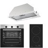 Σετ SILIFO SF6850BOI & SF6801HDV2 & SF6615 Φούρνος 83lt, Εστία Domino & Μηχανισμός Απορρόφησης 92029 (4 Έτη Εγγύηση)