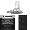 Σετ SILIFO SF6855BOI & SF6802HDV3 & SF6619 Φούρνος 76lt, Εστία Domino & Απορροφητήρας 93493 (4 Έτη Εγγύηση)