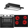 Σετ SILIFO SF6850BOI & SF6135 & SF6665 Φούρνος 83lt, Κεραμική Εστία & Απορροφητήρας 93644