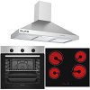 Σετ SILIFO SF6850BOI & SF6135 & SF6618 Φούρνος 83lt, Εστία & Απορροφητήρας 93467