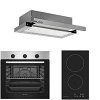 Σετ SILIFO SF6850BOI & SF6801HDV2 & SF6663 Φούρνος 83lt, Εστία Domino & Απορροφητήρας 92027 (4 Έτη Εγγύηση)