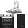 Σετ SILIFO SF6850BOI & SF6802HDV3 & SF6619 Φούρνος 83lt, Εστία Domino & Απορροφητήρας 92033 (4 Έτη Εγγύηση)