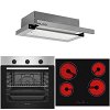 Σετ SILIFO SF6850BOI & SF6135 & SF6663 Φούρνος 83lt, Κεραμική Εστία & Απορροφητήρας 93464