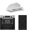Σετ SILIFO SF6855BOI & SF6802HDV3 & SF6615 Φούρνος 76lt, Εστία Domino & Μηχανισμός Απορρόφησης 93494 (4 Έτη Εγγύηση)